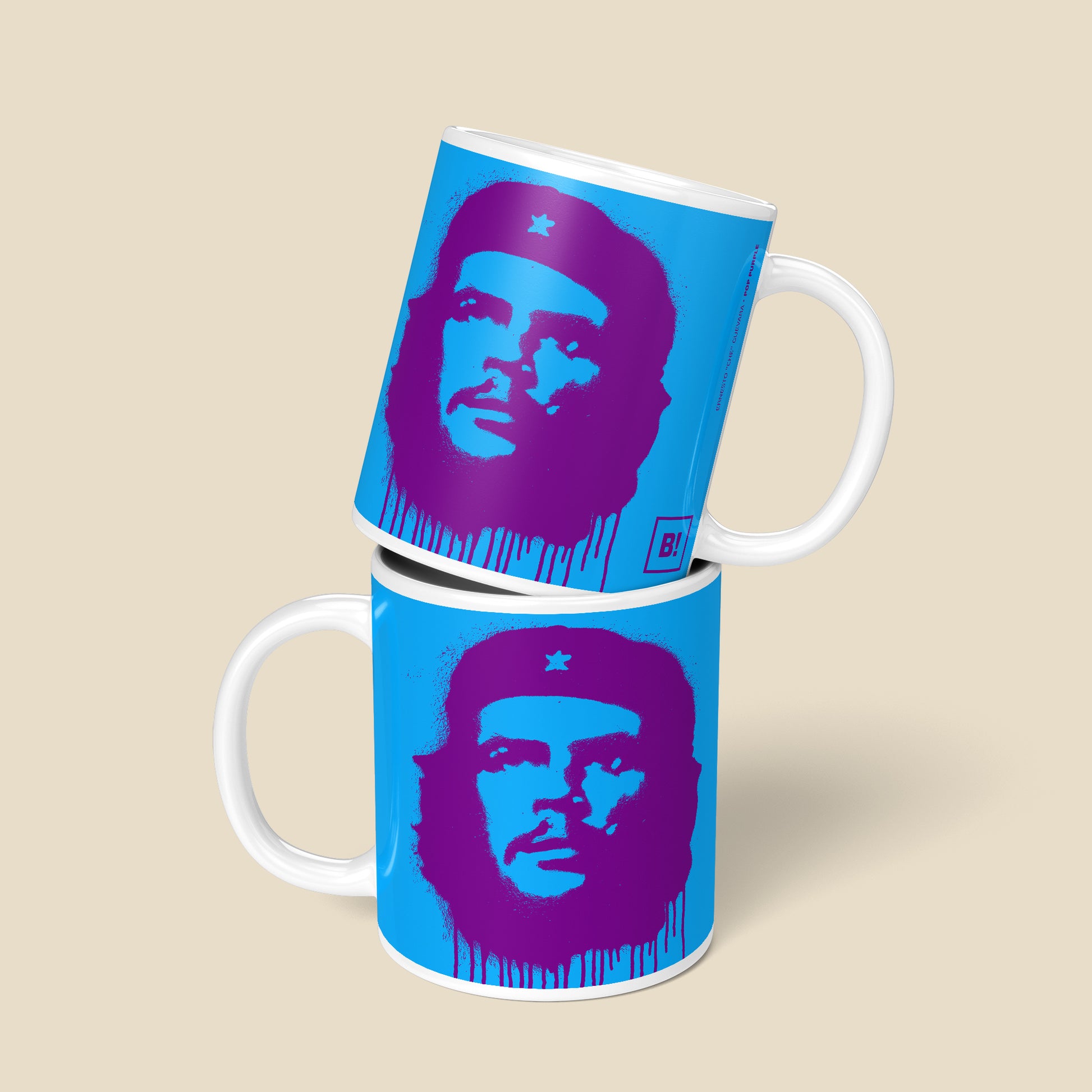 Be inspired by our "Ernesto Che Guevara" Pop Purple Coffee Mug. Featuring a front and back view of the 11oz mug.