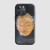 Golden Head of Buddha iPhone Case – Urban Art Style