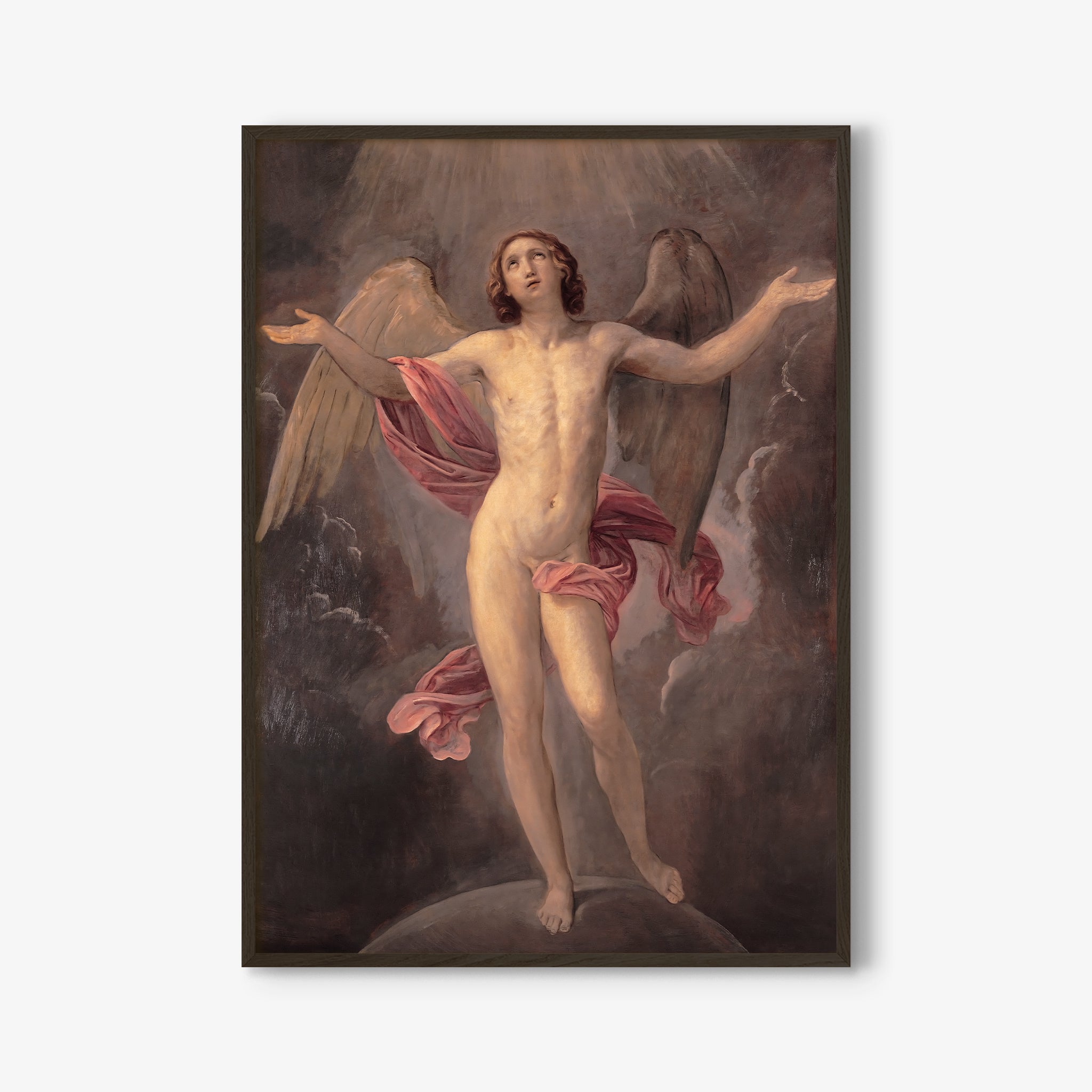 Be inspired by our classic art print Blessed Soul by Guido Reni. This artwork was printed using the giclée process on archival acid-free paper and is presented in a modern black frame that captures its timeless beauty in every detail.