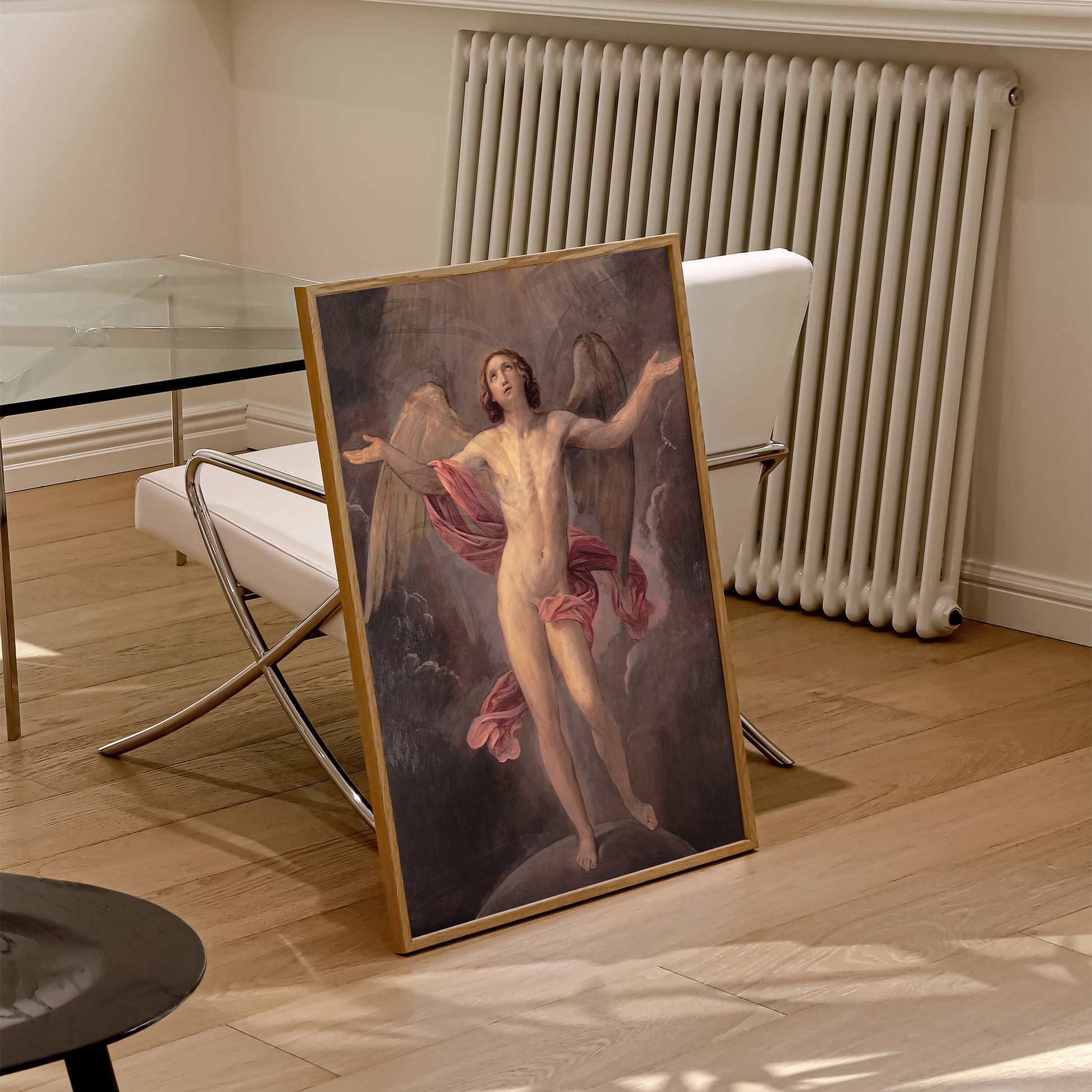 Be inspired by our classic art print Blessed Soul by Guido Reni. This artwork was printed using the giclée process on archival acid-free paper and is presented in a natural oak frame that captures its timeless beauty in every detail.