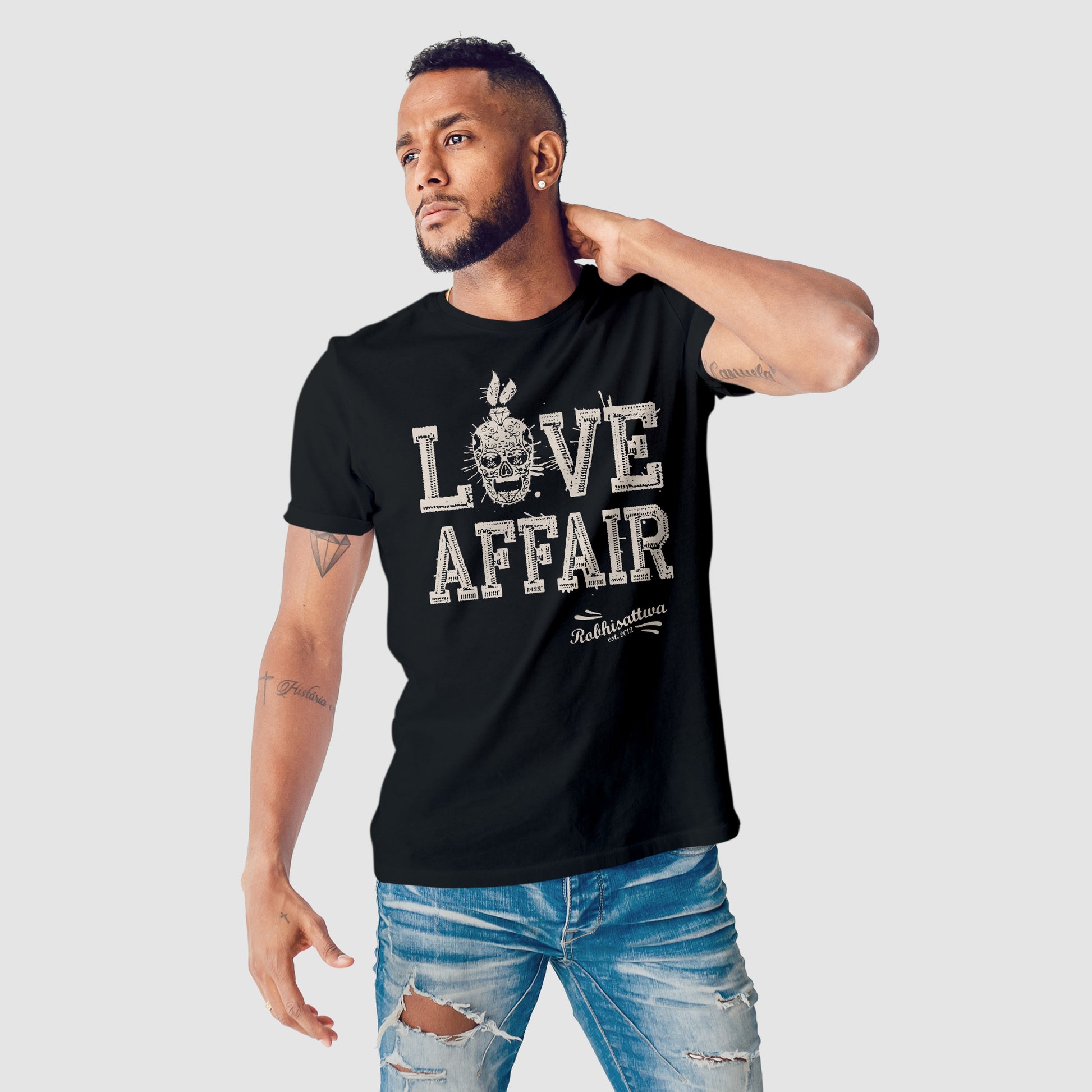 Black Love Affair T-Shirt by Robhisattwa