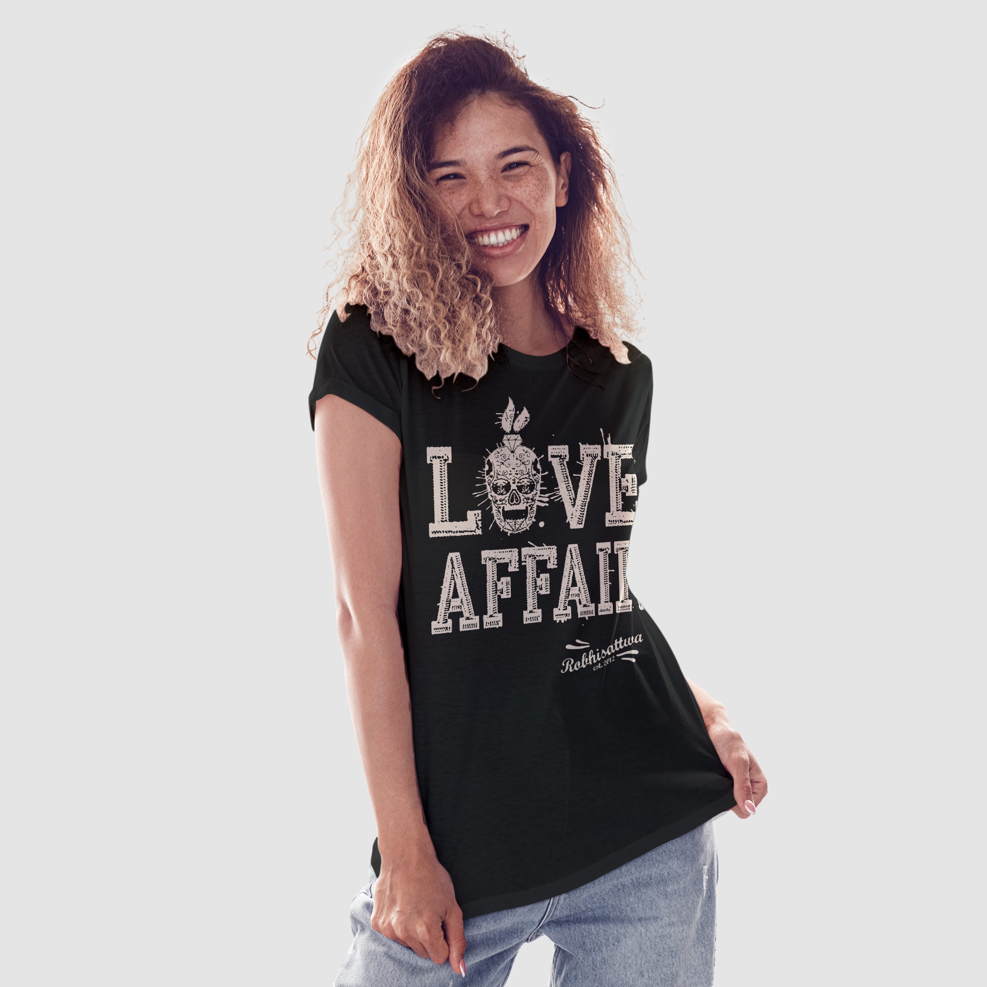 Black Love Affair T-Shirt by Robhisattwa