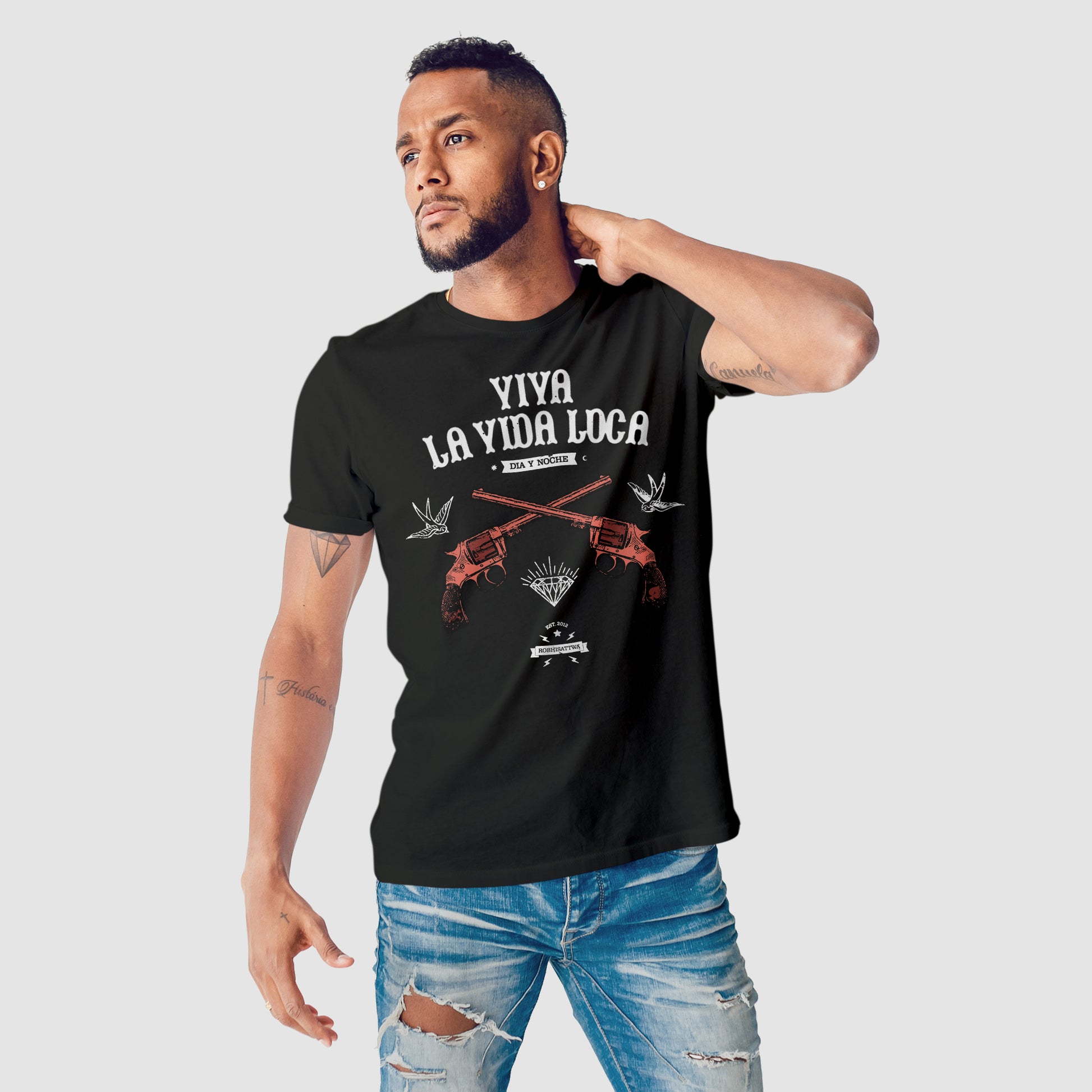 Smoke Viva La Vida Loca T-Shirt by Robhisattwa