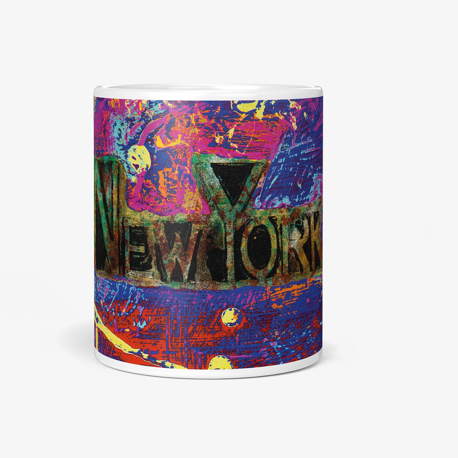 Be inspired by our "A Week In New York" Friday Coffee Mug. Featuring a front view of the 11oz mug. 