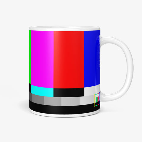 Be inspired by our colorful "End of Transmission" Coffee Mug. Featuring a 11oz size with the handle on the right.