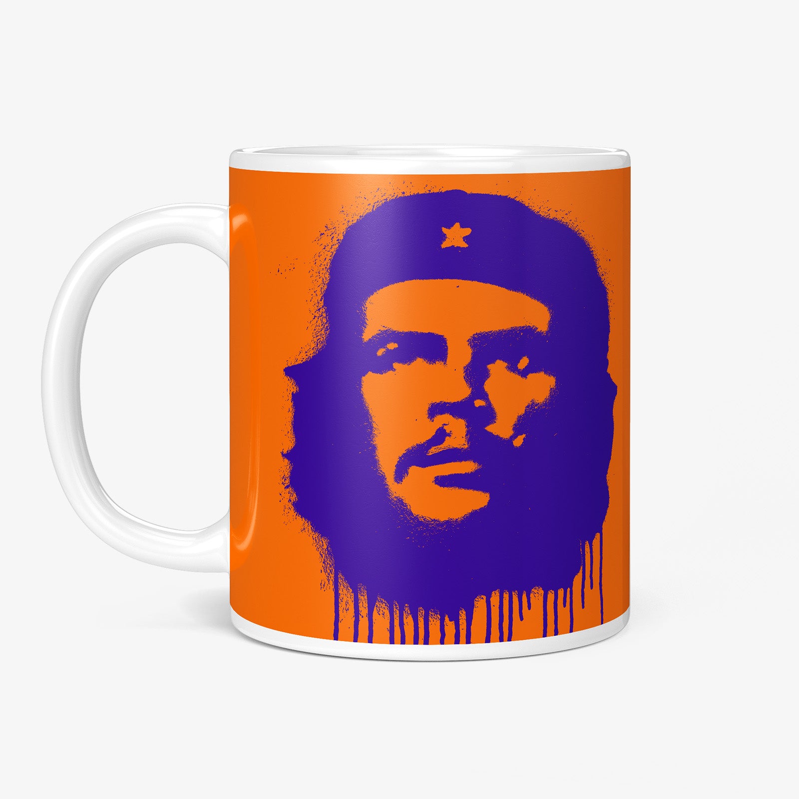 Be inspired by our "Ernesto Che Guevara" Pop Navy Coffee Mug. Featuring a 11oz size with the handle on the left.