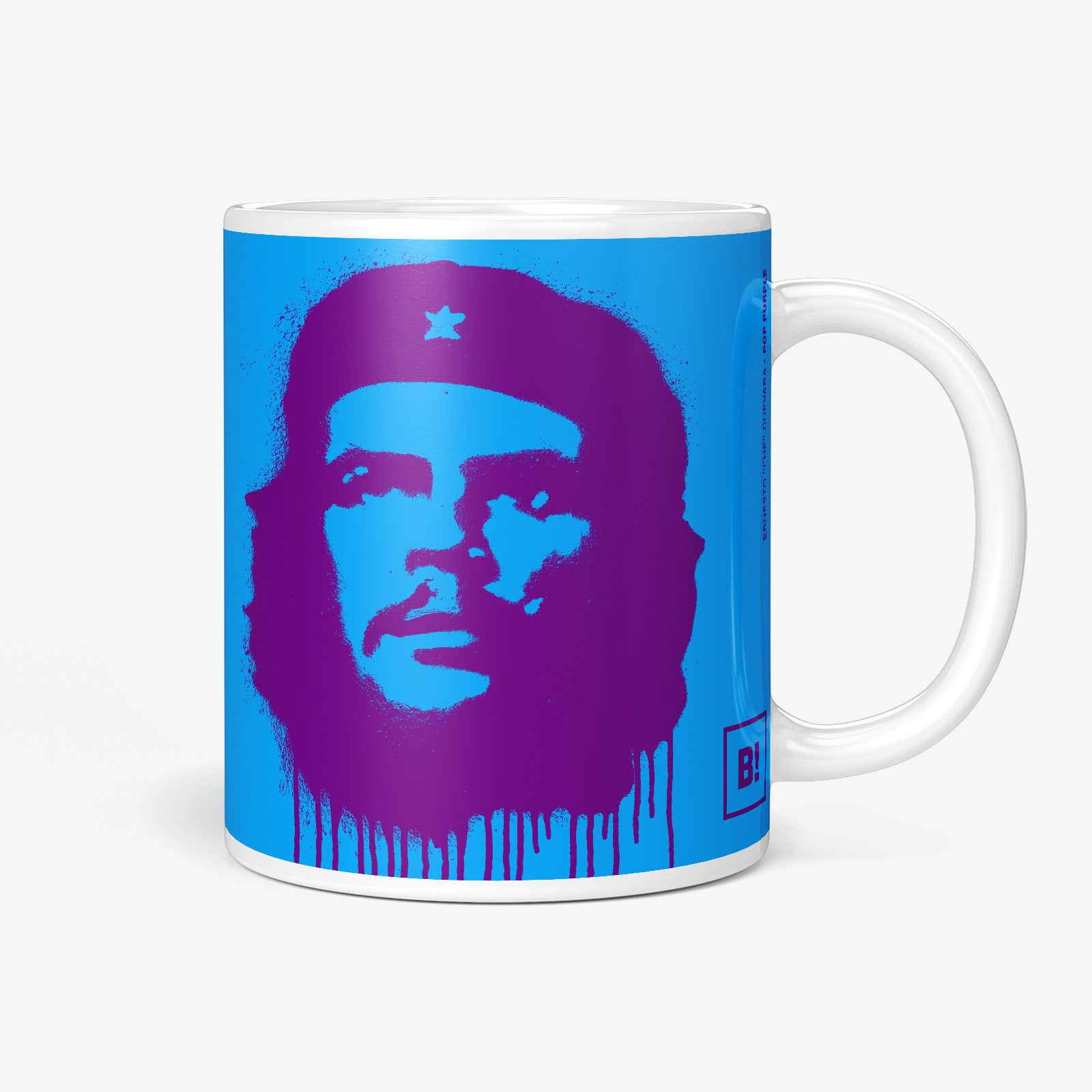 Be inspired by our "Ernesto Che Guevara" Pop Purple Coffee Mug. Featuring a 11oz size with the handle on the right. 