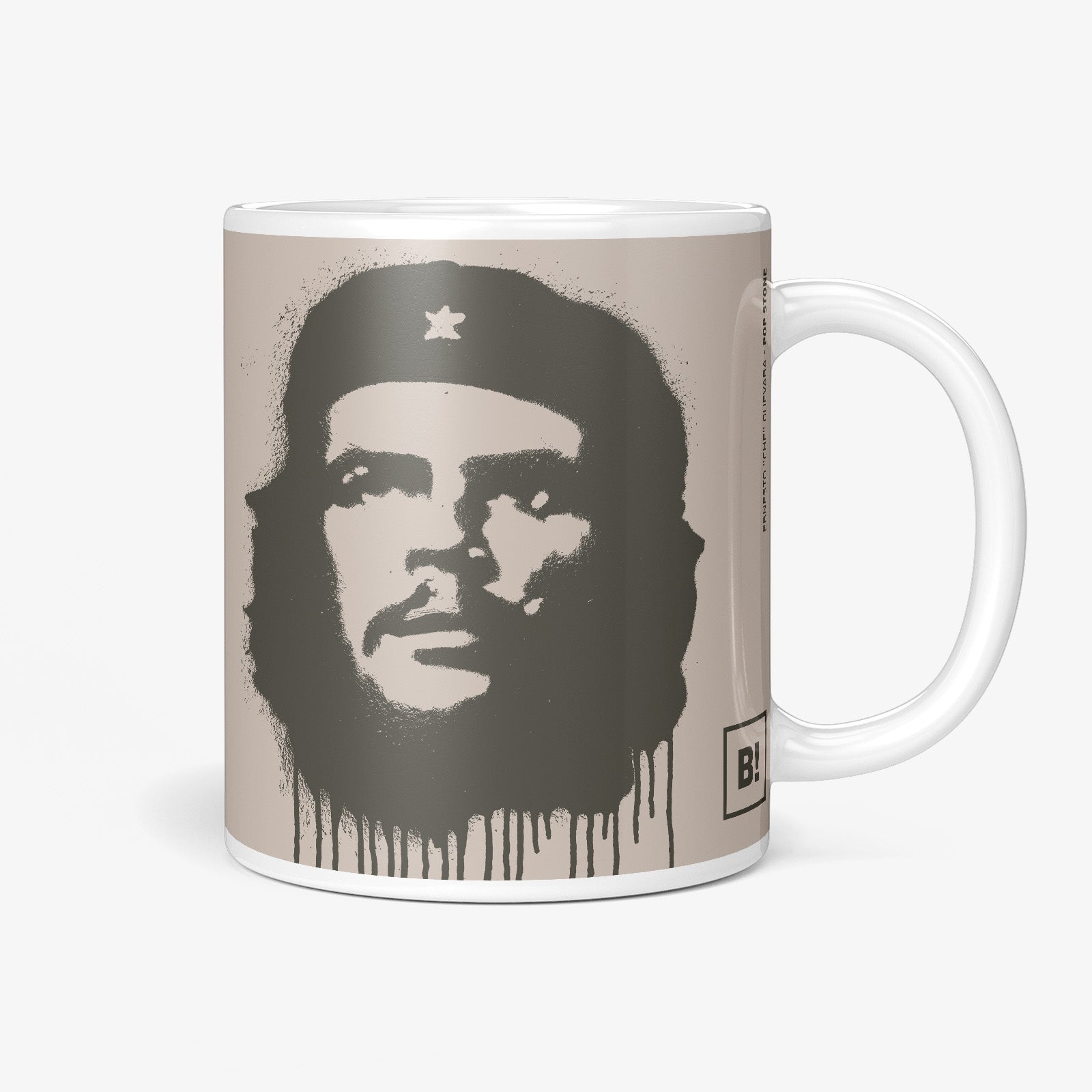 Be inspired by our "Ernesto Che Guevara" Pop Stone Coffee Mug. Featuring a 11oz size with the handle on the right. 