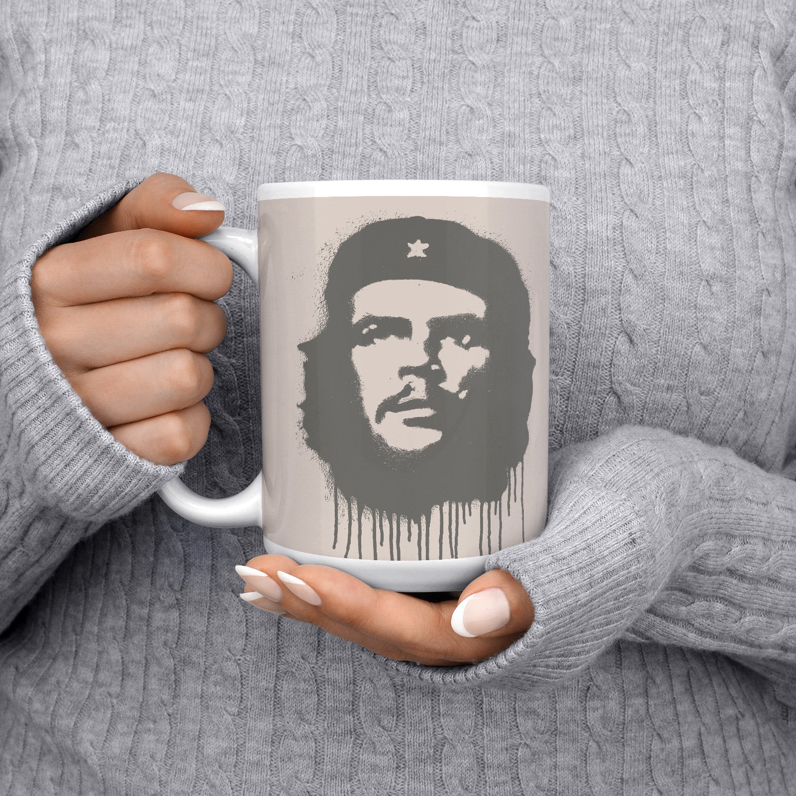 Be inspired by our "Ernesto Che Guevara" Pop Stone Coffee Mug. Featuring a 15oz size with the handle on the left.