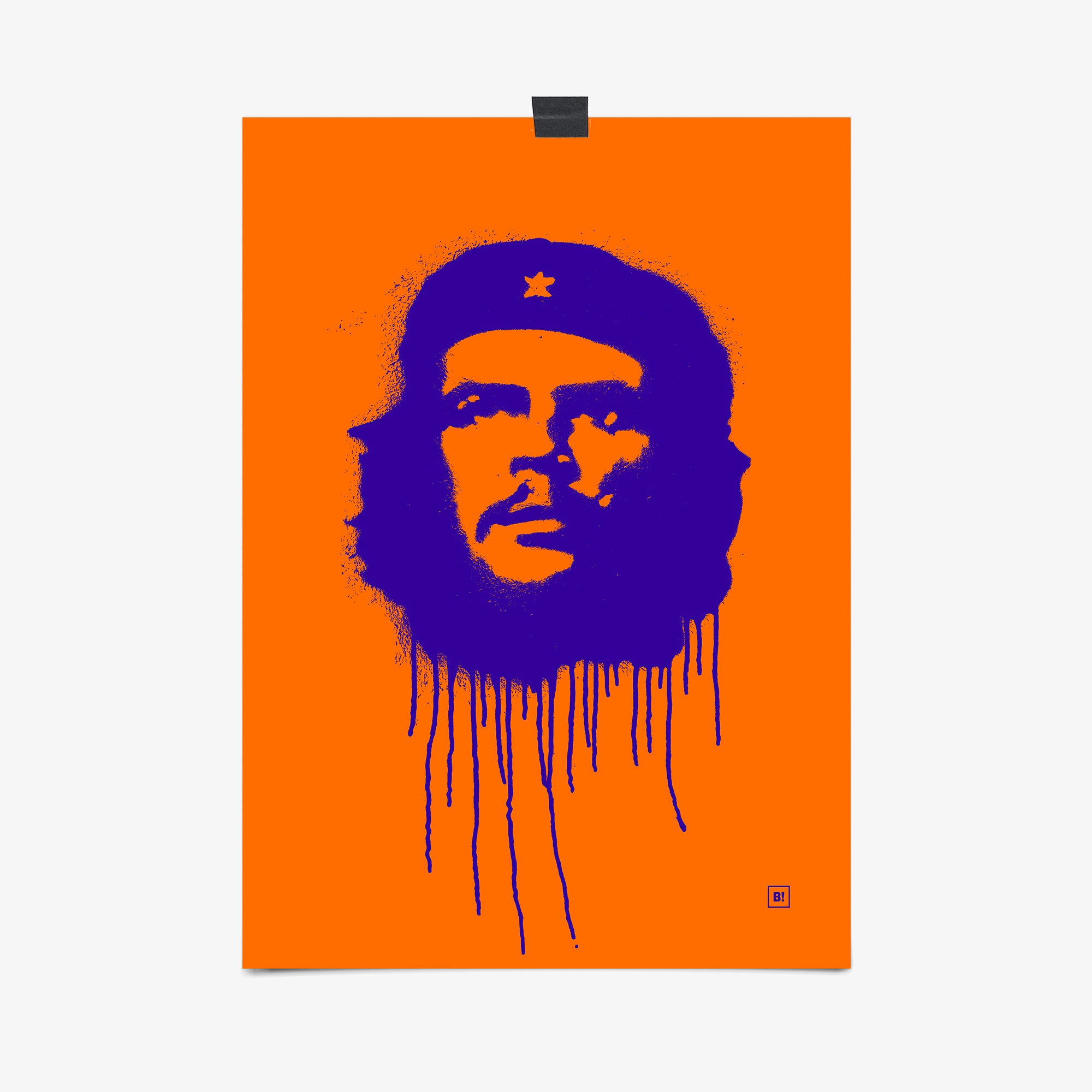 Be inspired by our pop navy "Ernesto Che Guevara" art print! This artwork was printed using the giclée process on archival acid-free paper, capturing its timeless beauty in every detail.