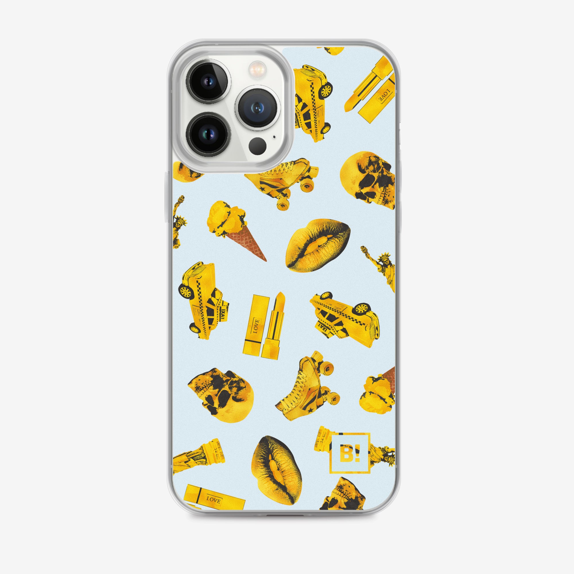 Binspired Golden Collection Pacific Pop Art iPhone 13 Pro Max Clear Case