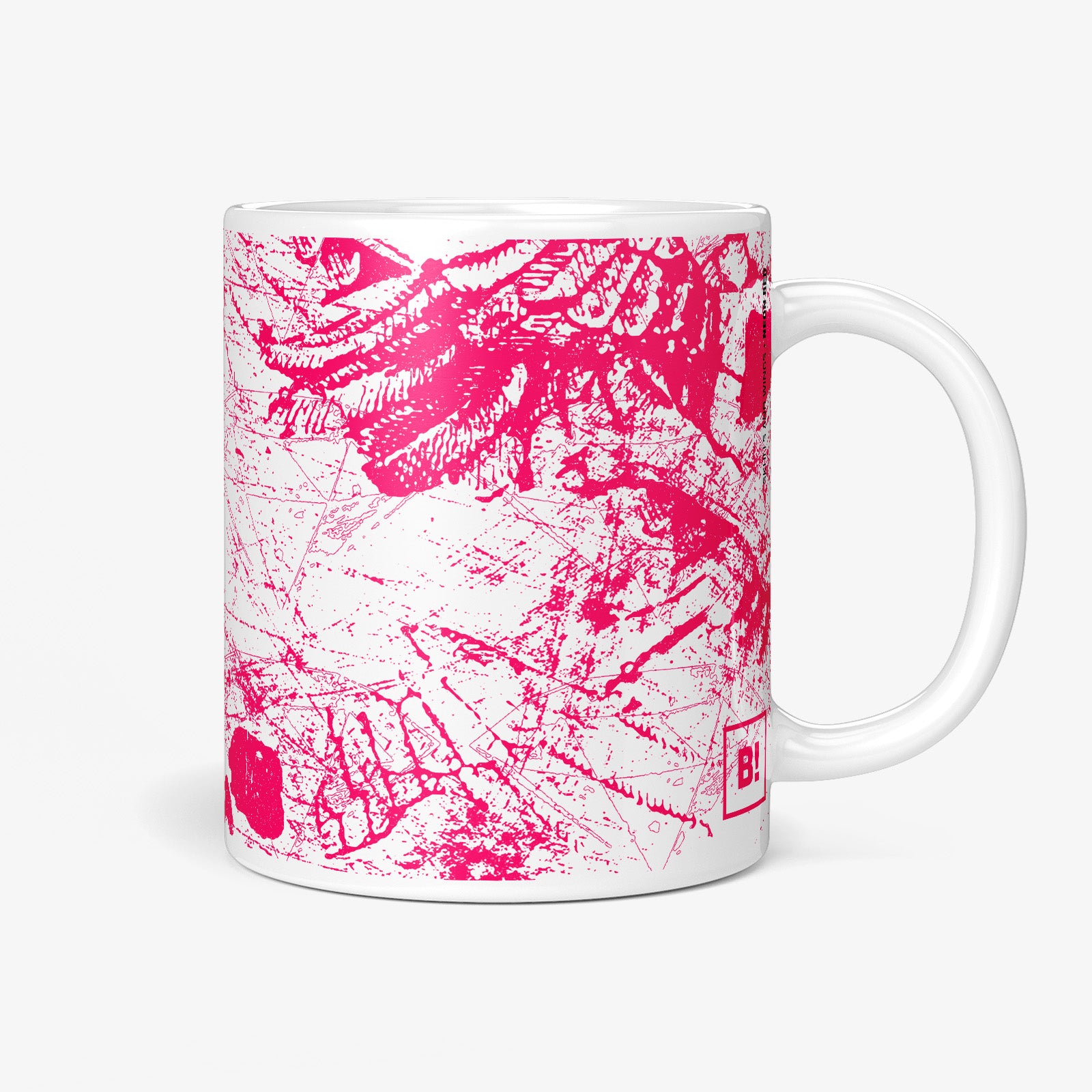 Be inspired by our "Skulls And Wings" Neon Red Coffee Mug. Featuring a 11oz size with the handle on the right. 