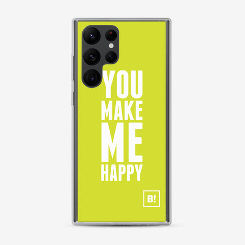 Binspired You Make Me Happy Limes Samsung Galaxy s22 Ultra Clear Case