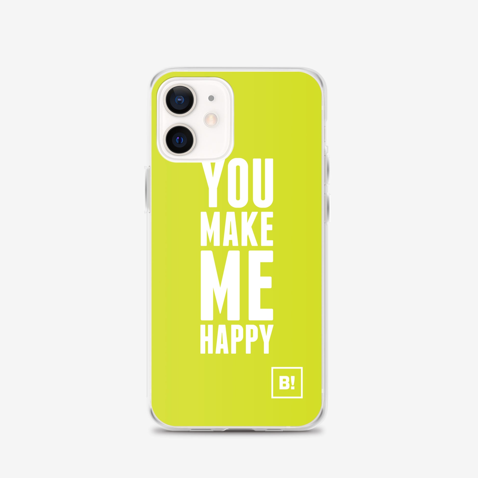 Binspired You Make Me Happy Limes iPhone 12 Clear Case