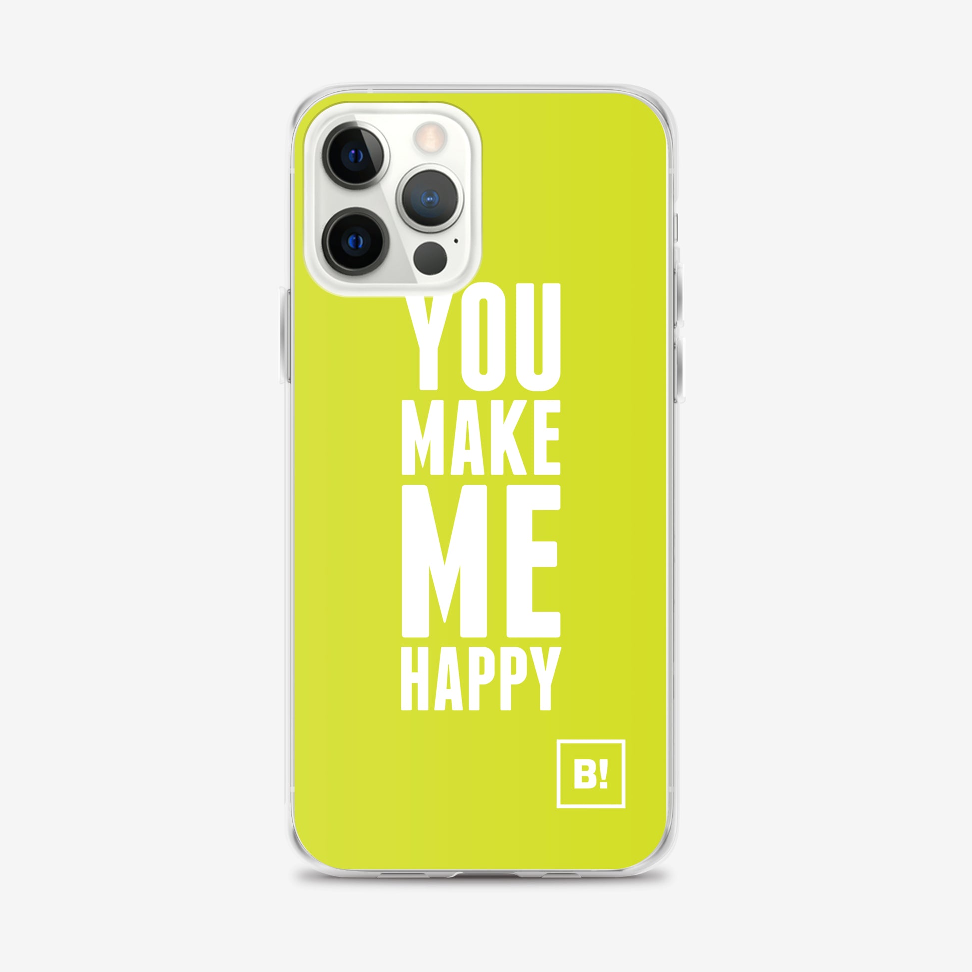 Binspired You Make Me Happy Limes iPhone 12 Pro Max Clear Case