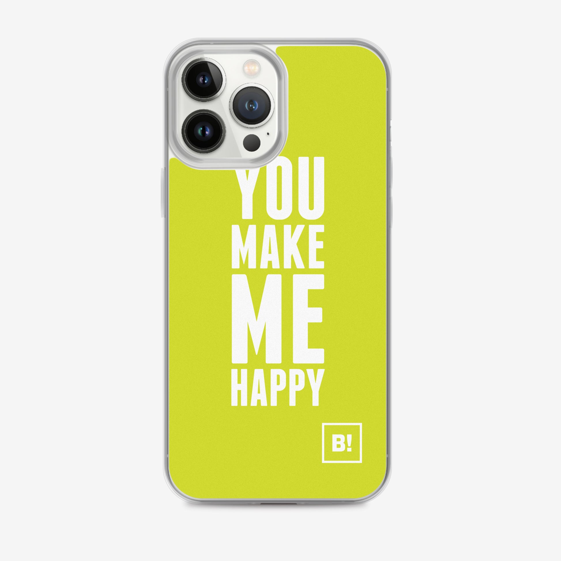 Binspired You Make Me Happy Limes iPhone 13 Pro Max Clear Case