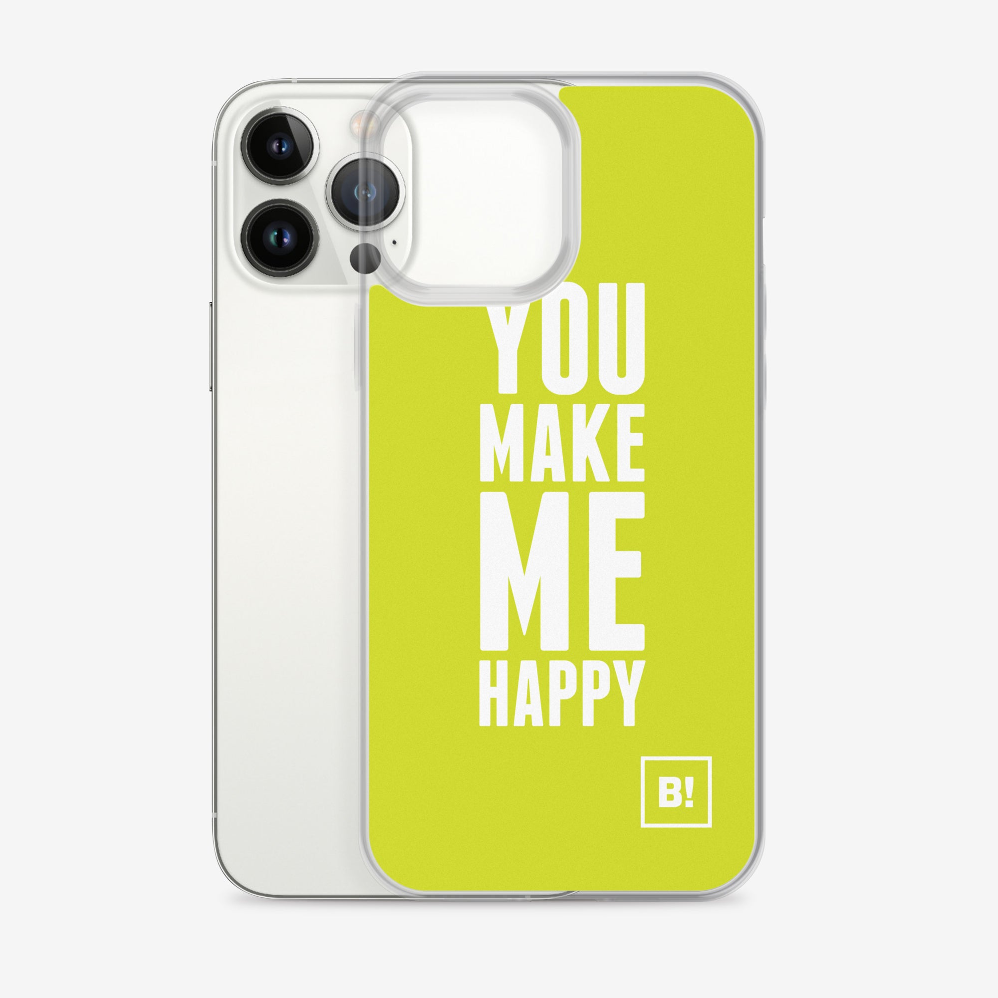 Binspired You Make Me Happy Limes iPhone 13 Pro Max Clear Case with Phone