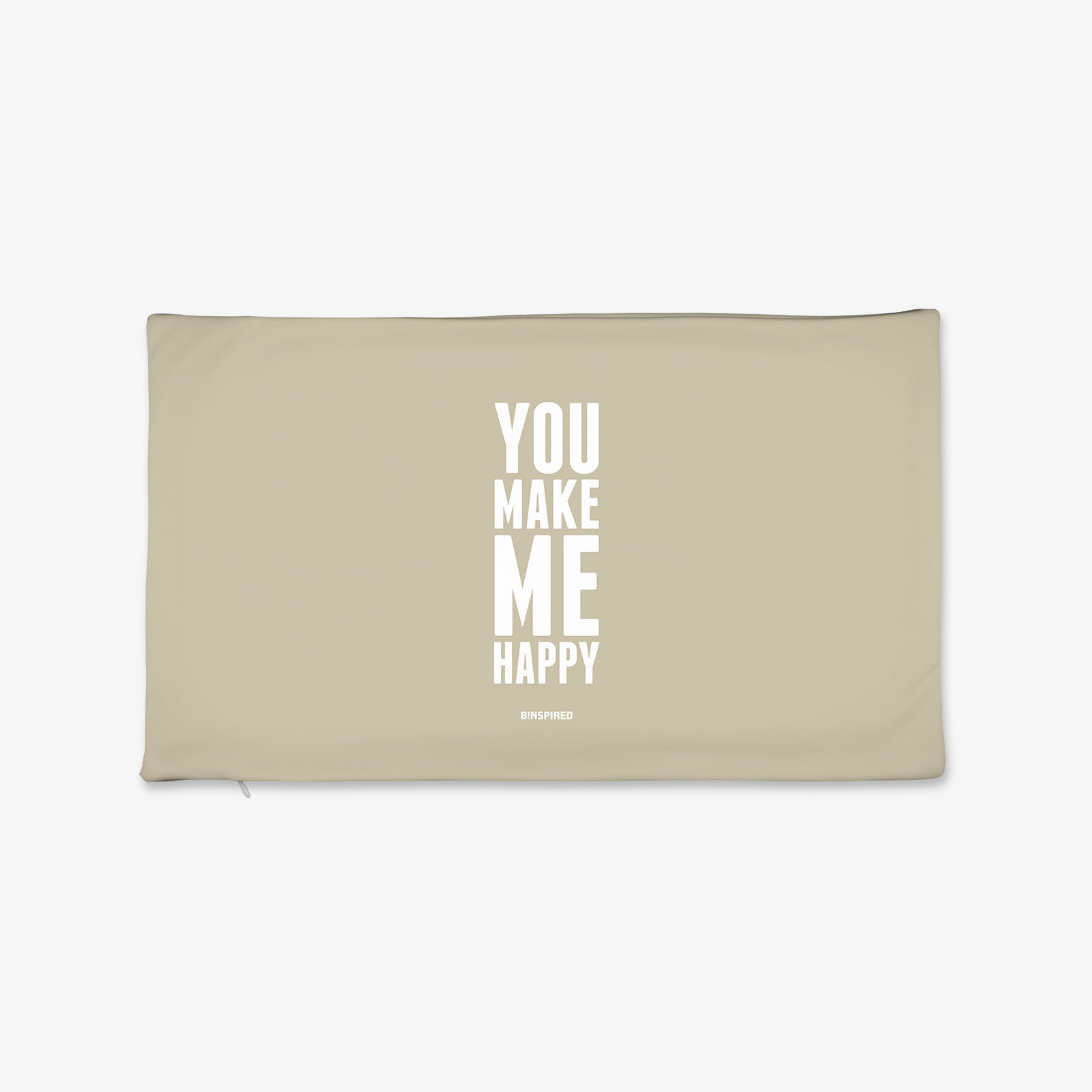 Binspired You Make Me Happy - Sahara Sand - Rectangular Pillow Case
