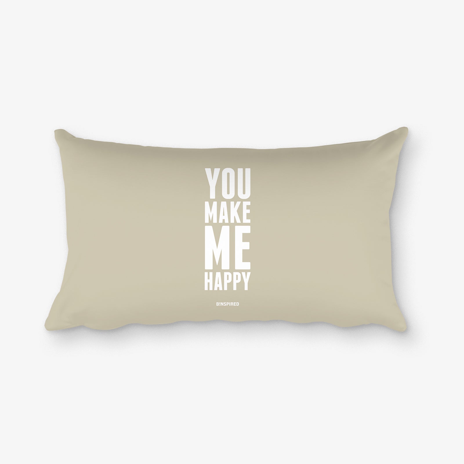 Binspired You Make Me Happy - Sahara Sand - Rectangular Pillow Lifestyle
