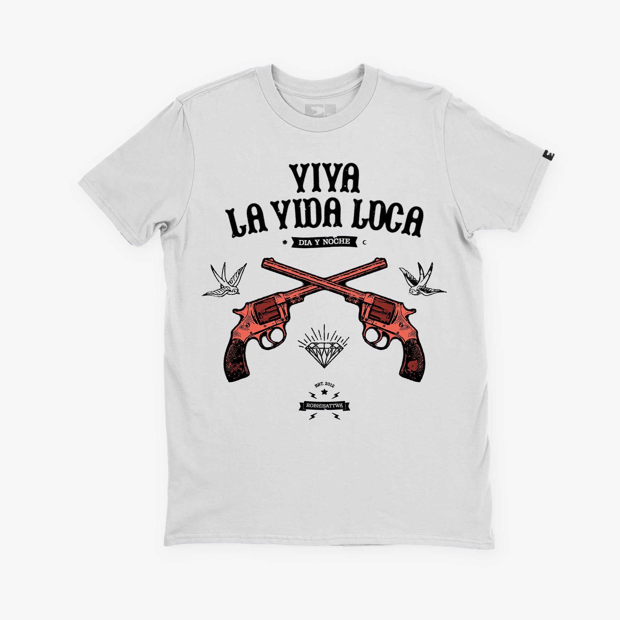 Robhisattwa Viva La Vida Loca Unisex T-Shirt White Front